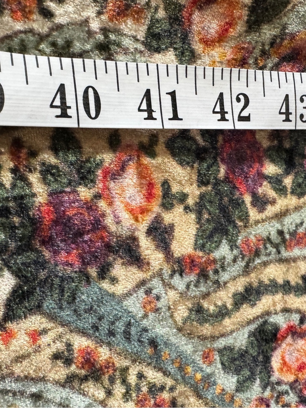 Zara Trafaluc Velvet Midi Dress Paisley Floral Boho Small Whimisgoth Fairy Fall - Picture 5 of 13